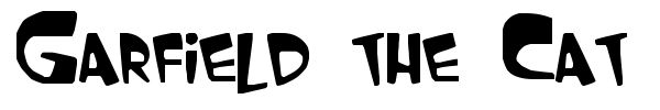 Garfield the Cat font preview